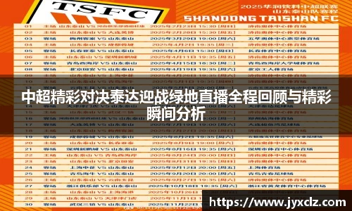 中超精彩对决泰达迎战绿地直播全程回顾与精彩瞬间分析